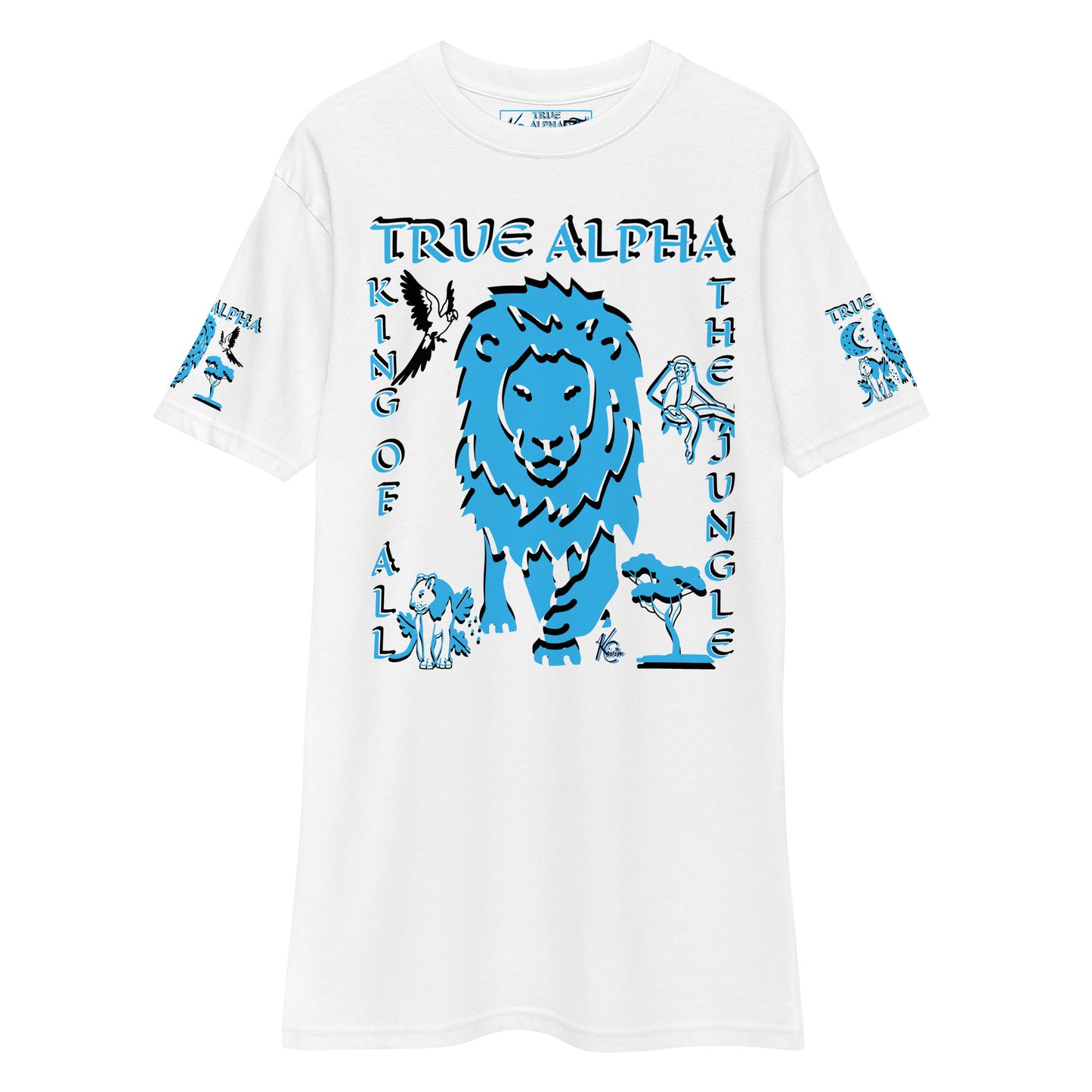 3TG True Alpha (Sky Realm Dark King Lineage Lion Print) T-Shirt