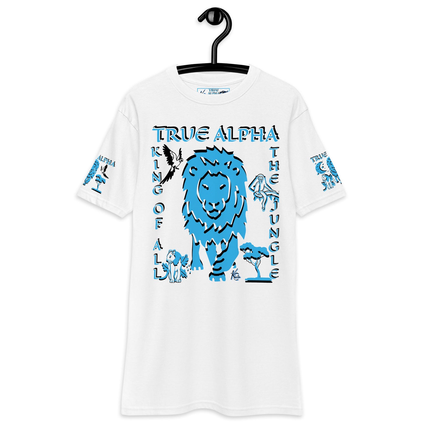 3TG True Alpha (Sky Realm Dark King Lineage Lion Print) T-Shirt