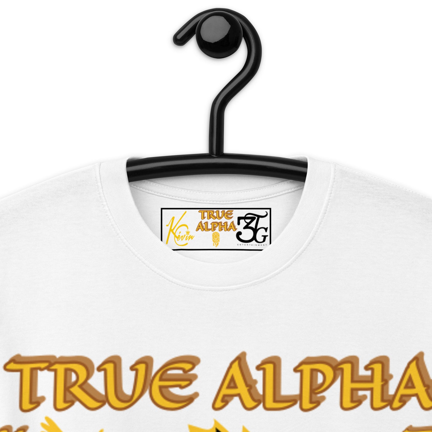 3TG True Alpha (White Gold & Onxy King Lineage Lion Print) T-Shirt