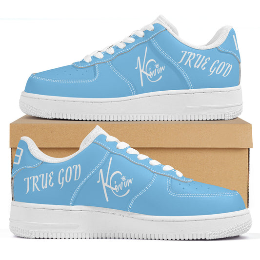 3TG True God Low-Top Shoes (Baby Blue & White Edition)