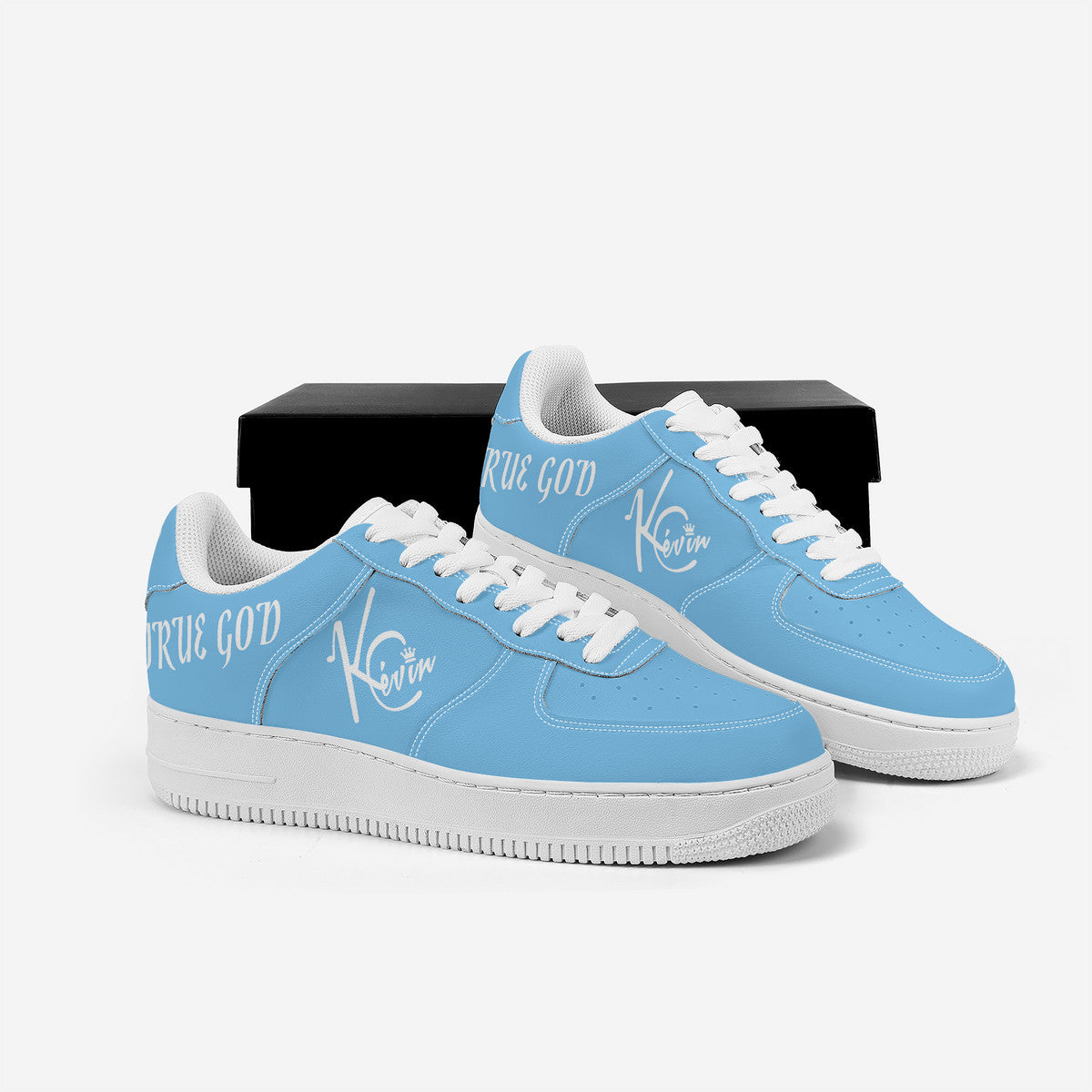 3TG True God Low-Top Shoes (Baby Blue & White Edition)