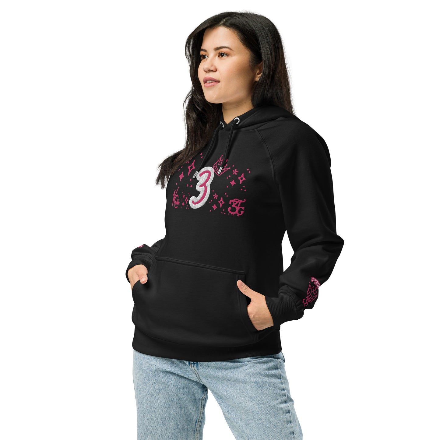 3TG True Queen Raglan Hoodie