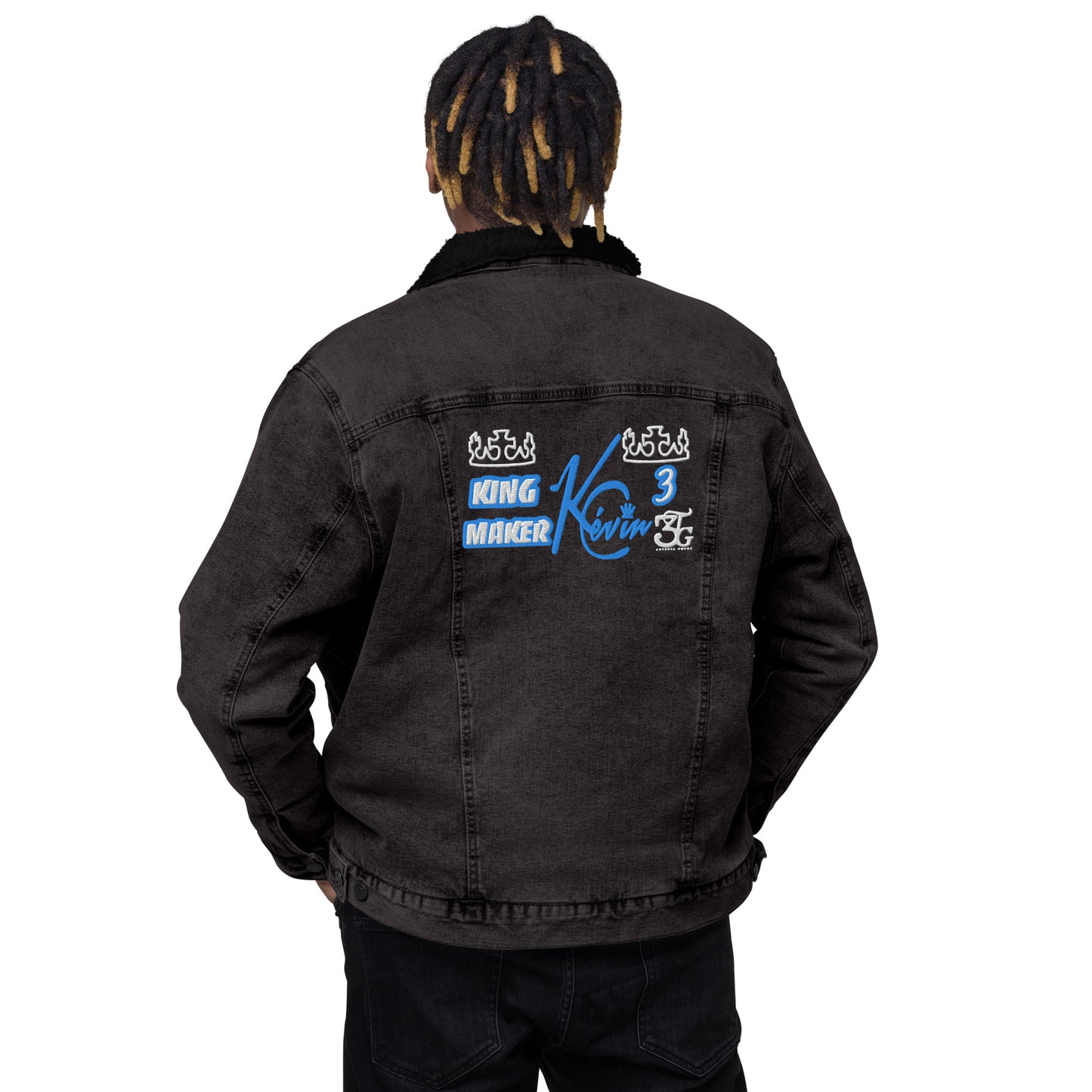 3TG King Maker denim sherpa jacket