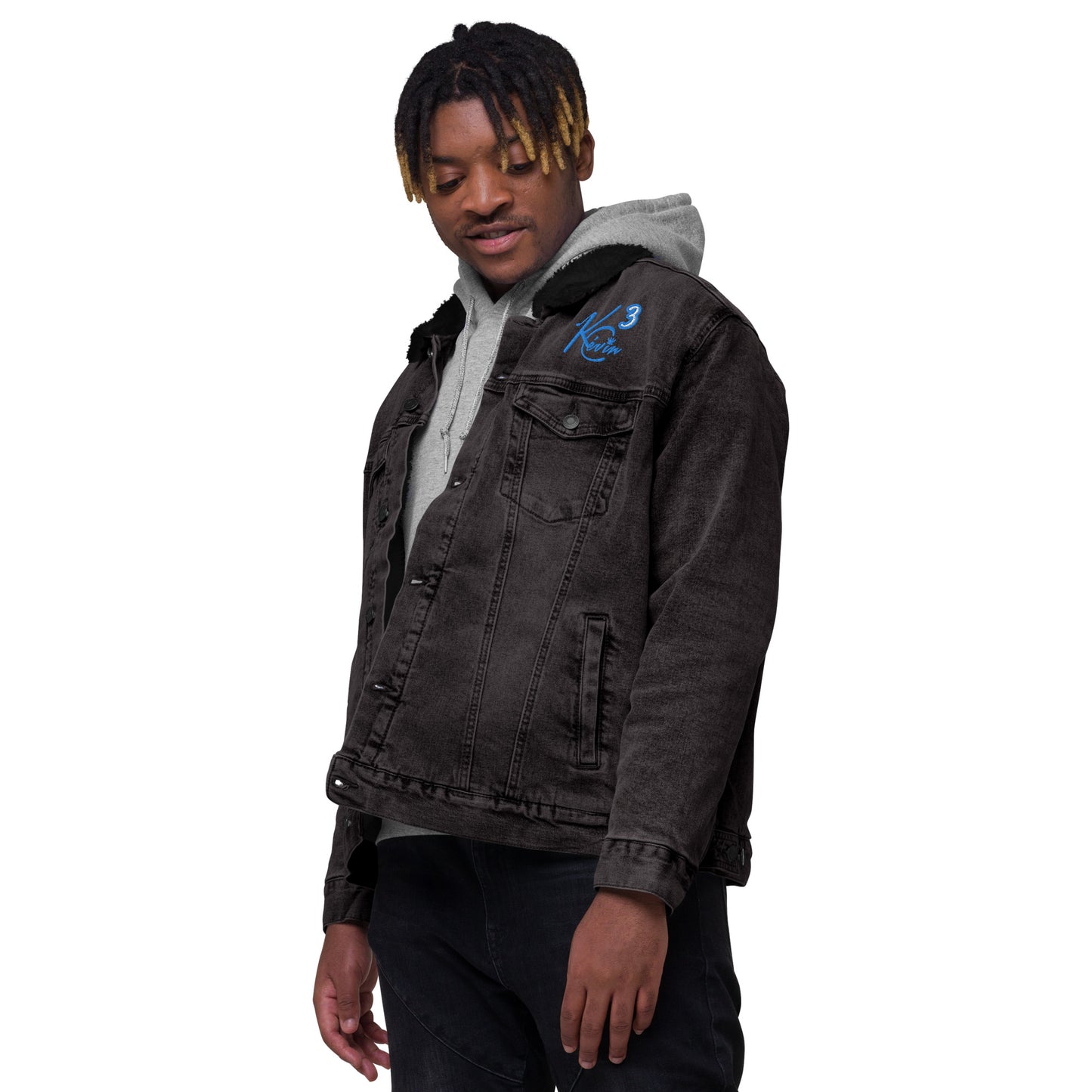 3TG King Maker denim sherpa jacket