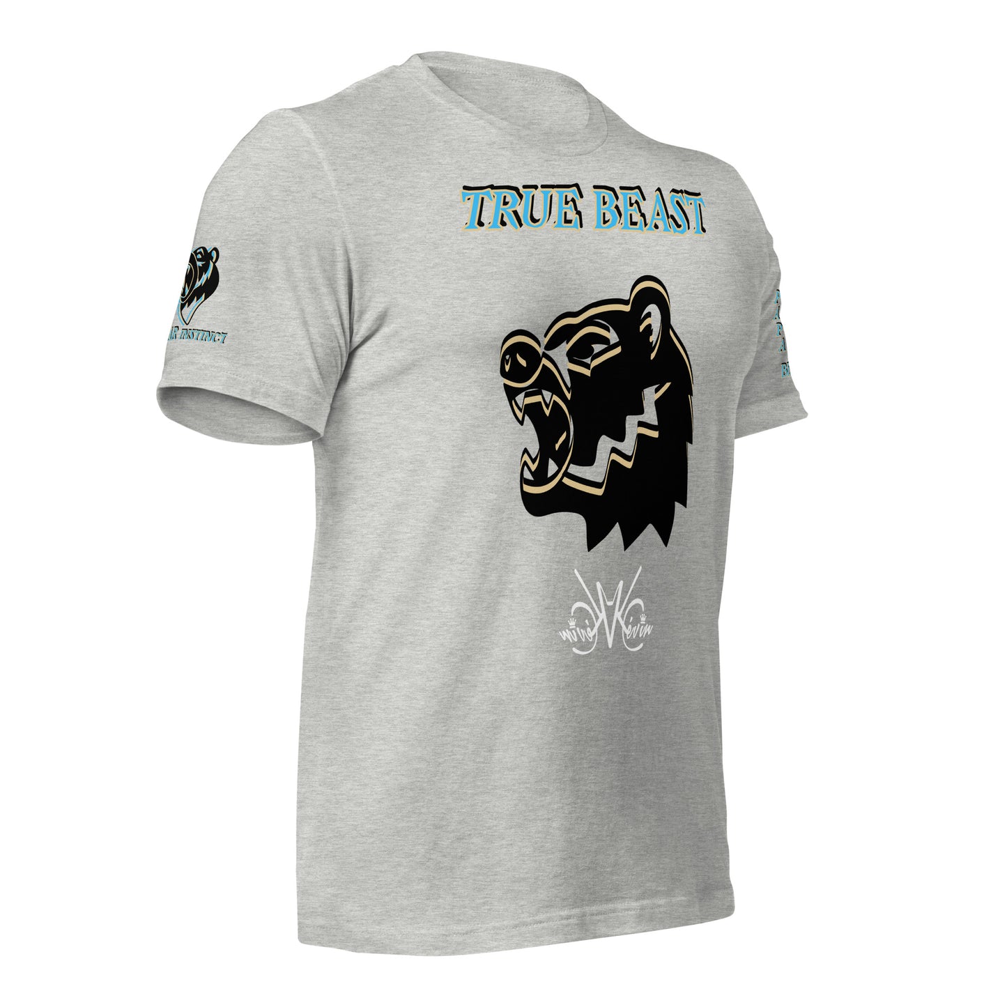 3TG True Beast Men's T-Shirt (Grey Storm Papa Bear Instinct Edition)