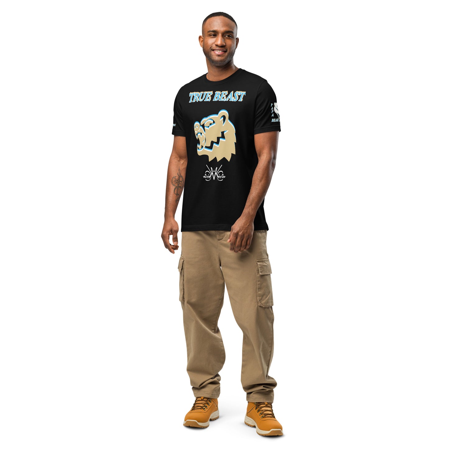 3TG True Beast Men's T-Shirt (Papa Bear Instinct Edition)