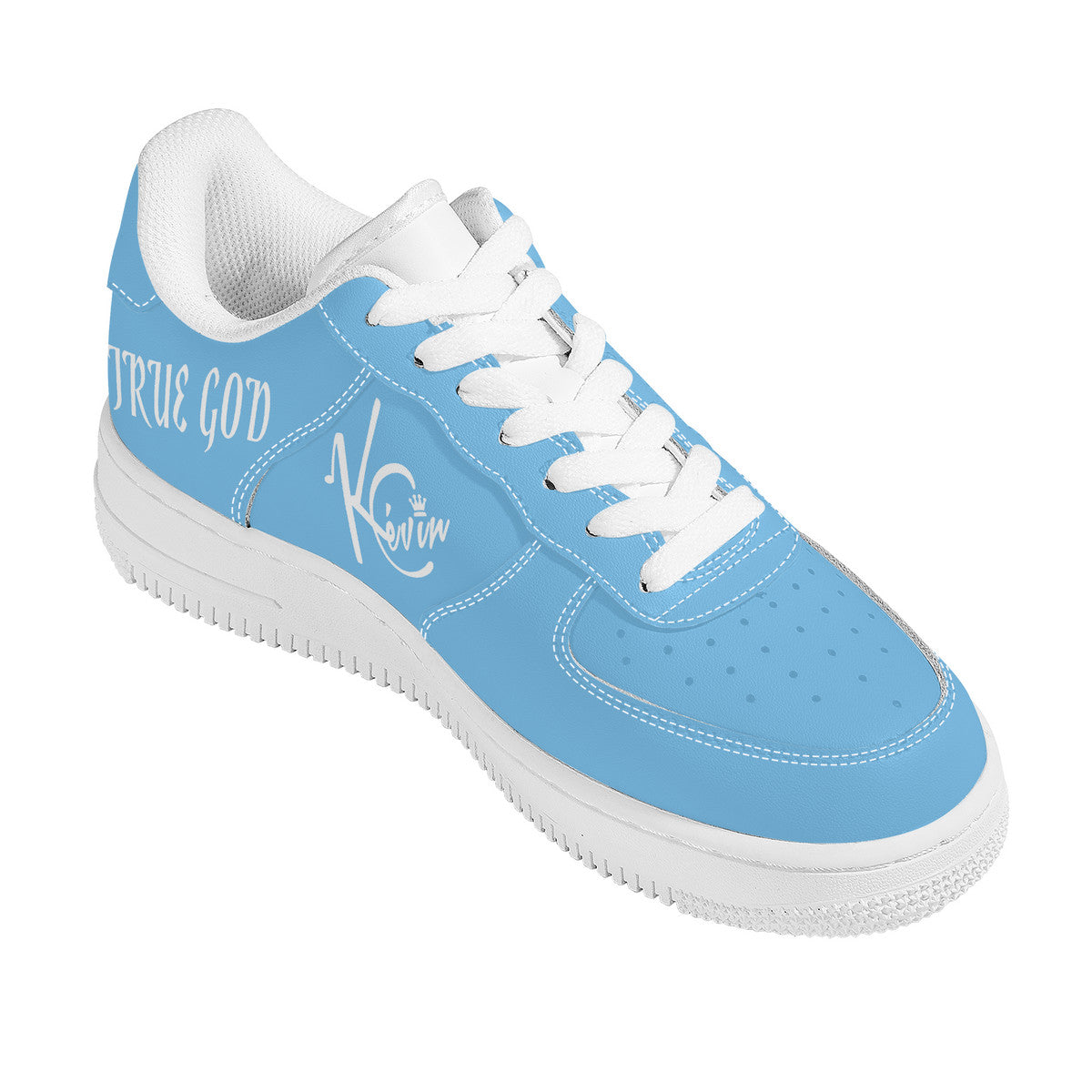 3TG True God Low-Top Shoes (Baby Blue & White Edition)